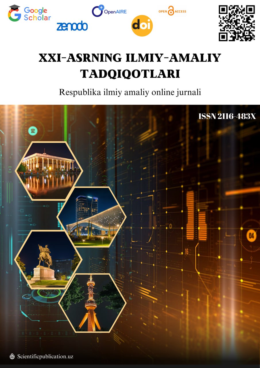 View Vol. 1 No. 1 (2025): SCIENTIFIC AND PRACTICAL RESEARCH OF THE 21ST CENTURY